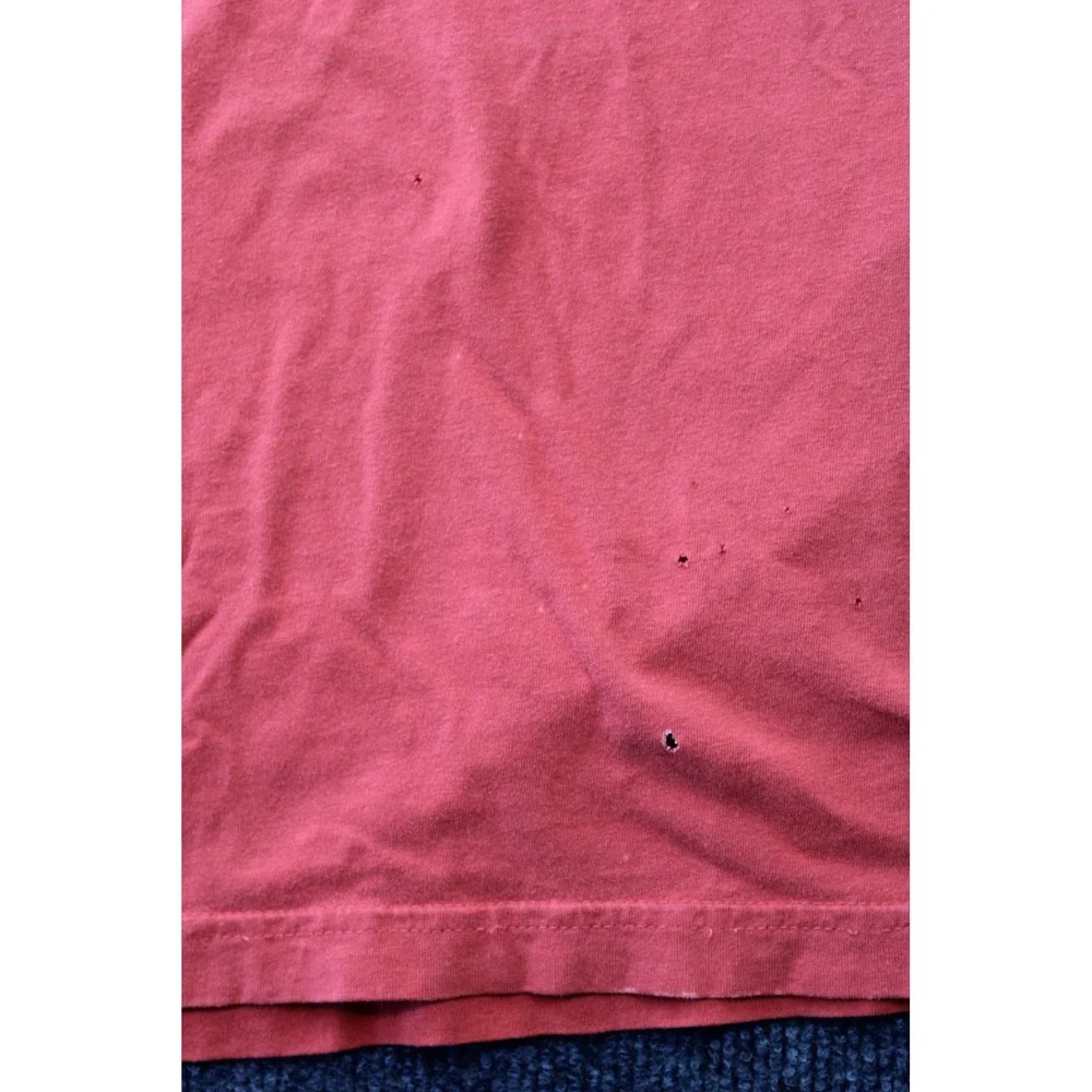 The North Face Mens Large Red Short Sleeve Logo Graphic T-Shirt Distressed